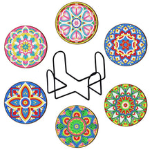 Afbeelding in Gallery-weergave laden, Onderzetter Diamond Painting 5D met Mandala ontwerp
