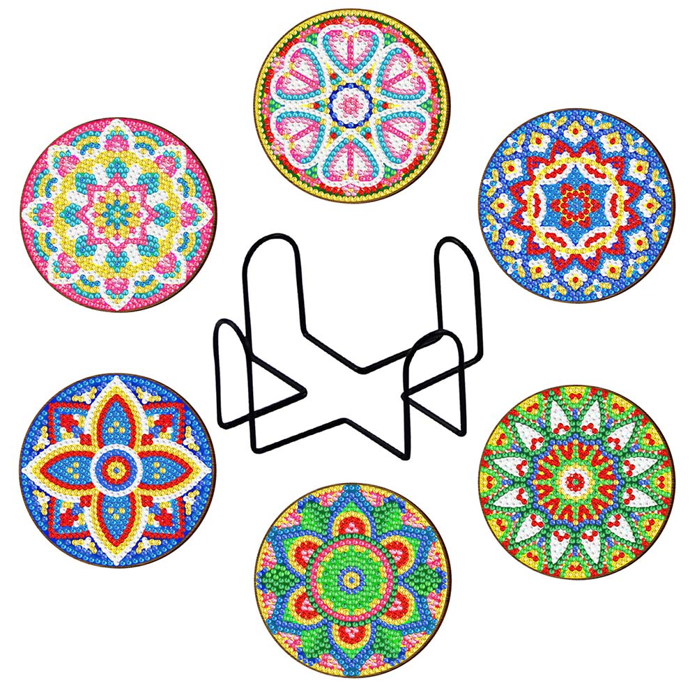 Onderzetter Diamond Painting 5D met Mandala ontwerp