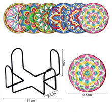 Afbeelding in Gallery-weergave laden, Onderzetter Diamond Painting 5D met Mandala-ontwerp