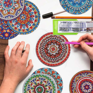 Onderzetter Diamond Art Mandala