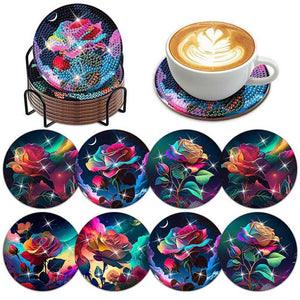 Diamond Painting Onderzetter 5D met Rozen