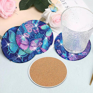 Onderzetter Diamond Painting Vlinders