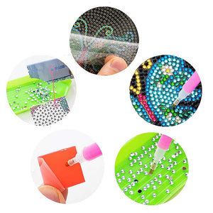 Onderzetter Diamond Painting 5D Zwarte Vlinders