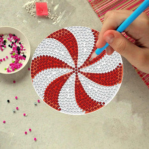 Onderzetter Diamond Painting 5D met Spiraal