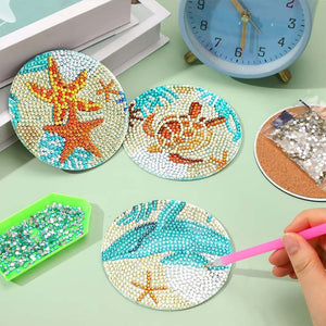 Onderzetter Diamond Painting 5D onderwater