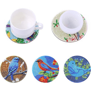 Diamond Painting Onderzetter 5D Vogels
