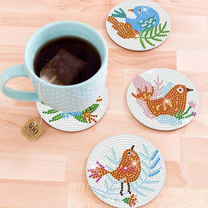 Diamond Painting Onderzetter 5D met Vogels