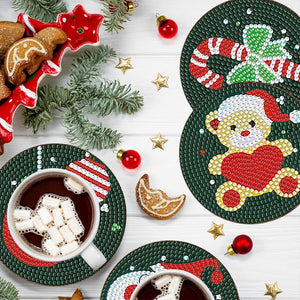Onderzetter Diamond Painting 5D Kerstthema
