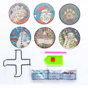 Onderzetter Diamond Painting 5D Kerstset 2