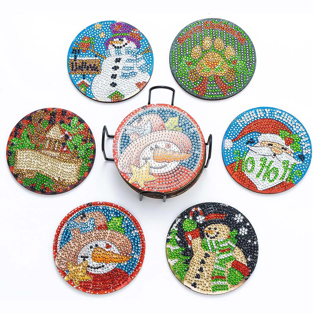 Onderzetter Diamond Painting 5D Kerstset 2