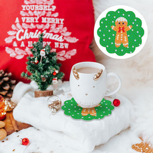 Onderzetter Diamond Painting 5D met Kerstmis