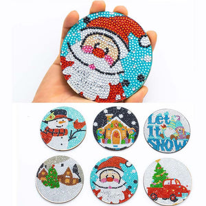 Onderzetter Diamond Art Kerstmis