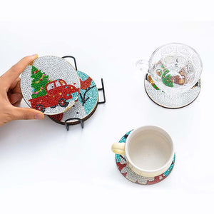 Onderzetter Diamond Art Kerstmis