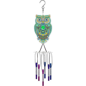 Diamond Painting Windgong met Uil