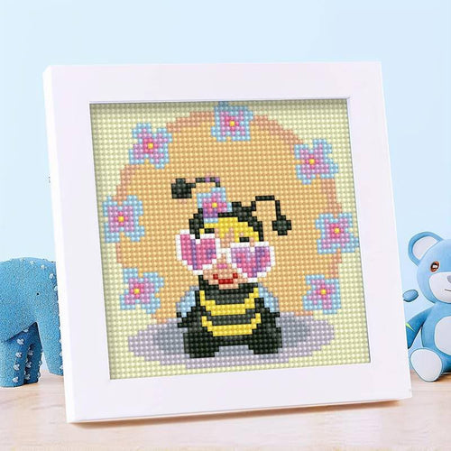 Diamond Painting Bij voor Kinderen met Fotolijst