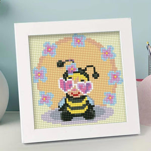 Diamond Painting Bij voor Kinderen met Fotolijst