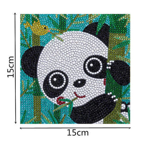 Diamond Painting met Panda voor Kinderen met Fotolijst