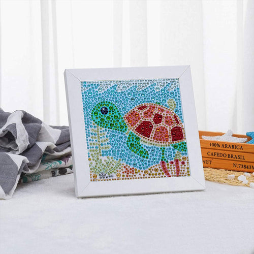 Diamond Painting Schildpad met Fotolijst