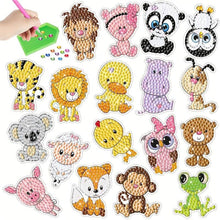 Afbeelding in Gallery-weergave laden, Diamond Painting 5D 18 Stickers Dieren