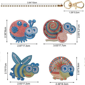 Diamond Painting Hanger 5D Insecten Set van 4 Stuks
