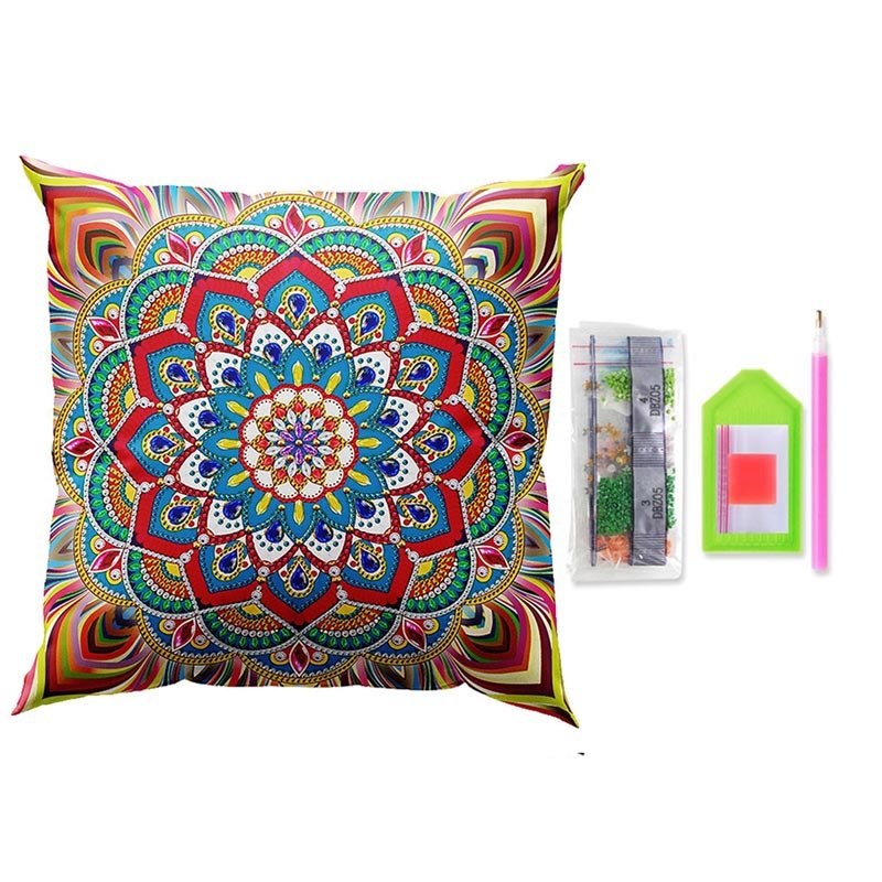 Diamond Painting Kussenhoes 5D 30x30 cm Mandala