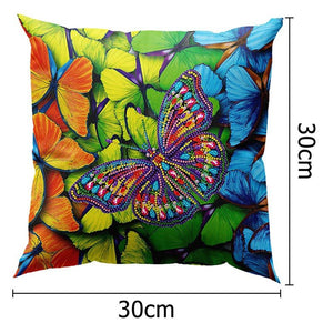 Diamond Painting Kussenhoes 5D 30x30 cm Vlinder