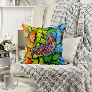 Diamond Painting Kussenhoes 5D 30x30 cm Vlinder
