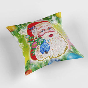 Diamond Painting Kussenhoes 5D 30x30 cm Kerstman