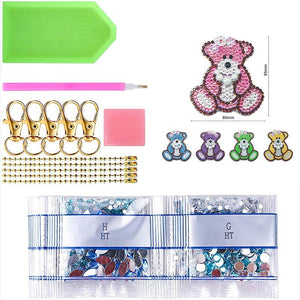 Diamond Painting Sleutelhanger 5D Beer 5 Stuks