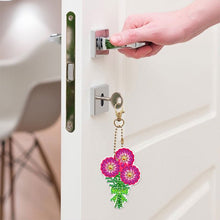 Afbeelding in Gallery-weergave laden, Diamond Painting Sleutelhanger 5D Bloemenboeket 5 Stuks