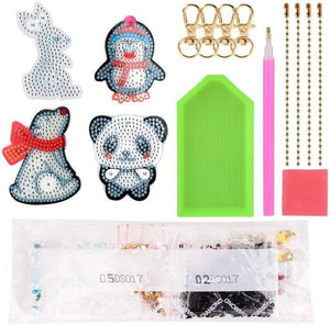 Diamond Painting Sleutelhanger 5D Cartoon Dieren