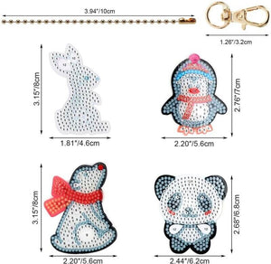 Diamond Painting Sleutelhanger 5D Cartoon Dieren