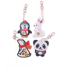 Afbeelding in Gallery-weergave laden, Sleutelhanger Diamond Painting 5D Cartoon Dieren