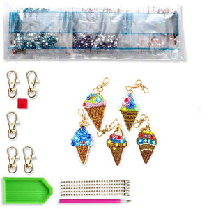 Diamond Painting Sleutelhanger 5D IJsje