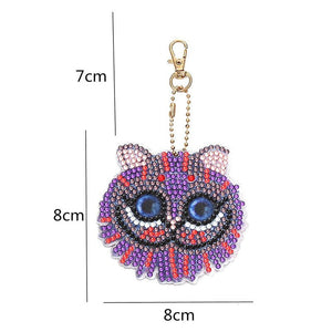 Diamond Painting Sleutelhangers 5D Kittens 5 Stuks