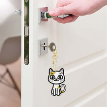 Afbeelding in Gallery-weergave laden, Diamond Painting Sleutelhangers Katten 5 Stuks