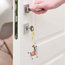Afbeelding in Gallery-weergave laden, Diamond Painting Sleutelhanger 5D Lama&#39;s 5 Stuks