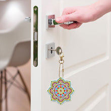 Afbeelding in Gallery-weergave laden, Diamond Painting Sleutelhangers 5D Mandala Bloemen 5 Stuks