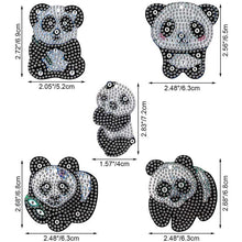 Afbeelding in Gallery-weergave laden, Diamond Painting Sleutelhanger 5D Panda