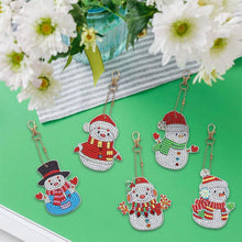 Afbeelding in Gallery-weergave laden, Diamond Painting Sleutelhangers 5D met Sneeuwpoppen 5 Stuks