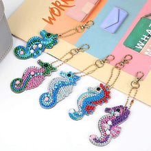 Afbeelding in Gallery-weergave laden, Diamond Painting Sleutelhangers 5D Zeepaardjes 5 Stuks