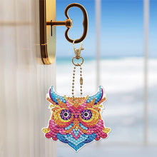 Afbeelding in Gallery-weergave laden, Diamond Painting Sleutelhangers 5D Dieren 5 Stuks