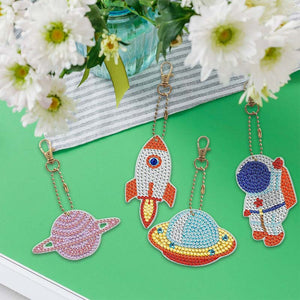Diamond Painting Sleutelhanger 5D Universum