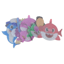 Afbeelding in Gallery-weergave laden, Diamond Painting Sleutelhanger 5D met Zee Dieren 5 Stuks
