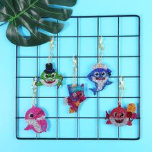 Afbeelding in Gallery-weergave laden, Diamond Painting Sleutelhanger 5D met Zee Dieren 5 Stuks