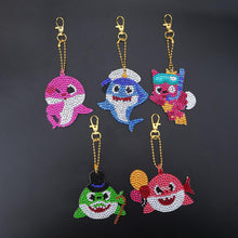 Afbeelding in Gallery-weergave laden, Diamond Painting Sleutelhanger 5D met Zee Dieren 5 Stuks