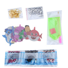 Afbeelding in Gallery-weergave laden, Diamond Painting Sleutelhanger 5D met Zee Dieren 5 Stuks