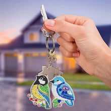 Afbeelding in Gallery-weergave laden, Sleutelhangers Diamond Painting 5D Vogels 8 Stuks