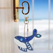 Afbeelding in Gallery-weergave laden, Diamond Painting Sleutelhanger 5D met Walvissen 5 Stuks