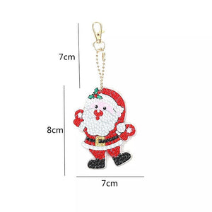 Diamond Painting Sleutelhangers Kerst 21 Stuks